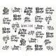 BN-1489 water Nail stickers