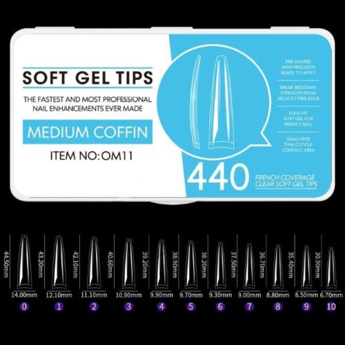 Gel tips 440 pcs. ballerina JP50 11