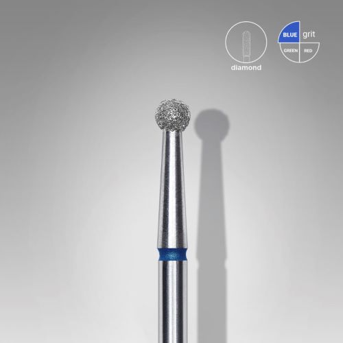 FA01B027 STALEKS Nail DIAMONT drill bit "ball" BLUE 2.7 mm