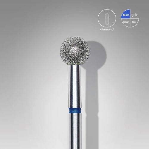FA01B050 STALEKS Nail DIAMONT drill bit "ball" BLUE 5,0 mm