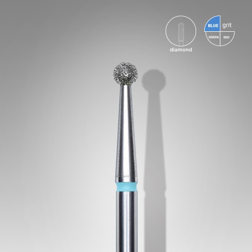 FA01B025 STALEKS Nail DIAMONT drill bit "ball" BLUE 2.5 mm