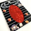ND151 RED Foil nail sticker.