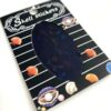 ND151 BLACK Foil nail sticker.