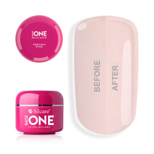 FRENCH PINK  50 gr UV būvējošais gēls nagiem Base one. Silcare