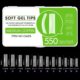 Gel tips 550 pcs. long square JP50 03