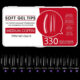 Gel tips 330 pcs. long square JP50 10