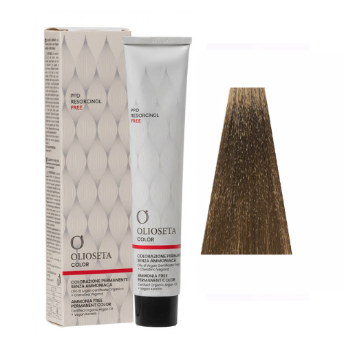 OLIOSETA 7.0 Blonde Natural - Ammonia Free Permanent Color 100 ml BAREX Profesionāla matu krāsa bez amonjaka OLIOSETA 7.0 Blonde Natural - Ammonia Free Permanent Color 100 ml BAREX Profesionāla matu krāsa bez amonjaka