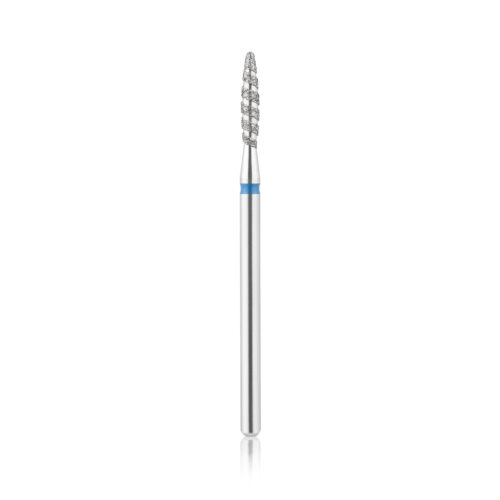 HBD-243TBL.021X "flame TORNADO" safe blue Diamond Nail drill bit for manicure