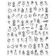 WG409 Nail stickers