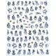 WG410 Nail stickers
