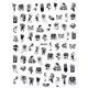 WG480 Nail stickers