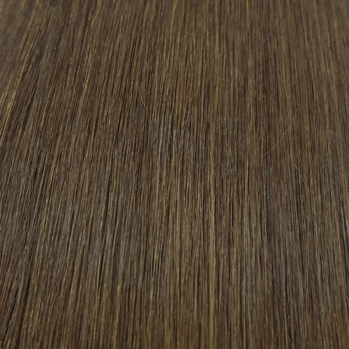 Hair Topper made from natural hair, Brown, straight