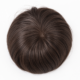 Hair Topper made from natural hair, Brown, straight
