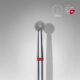 FA01R040 STALEKS Nail DIAMOND drill bit "ball" RED 4 mm