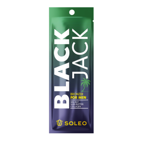 BLACK JACK 15 ml Solārija iedeguma krēms ar bronzeri Soleo