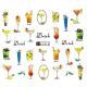A1415 nail water stickers