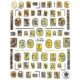 CJ002 Nail stickers 3D Laser Gold