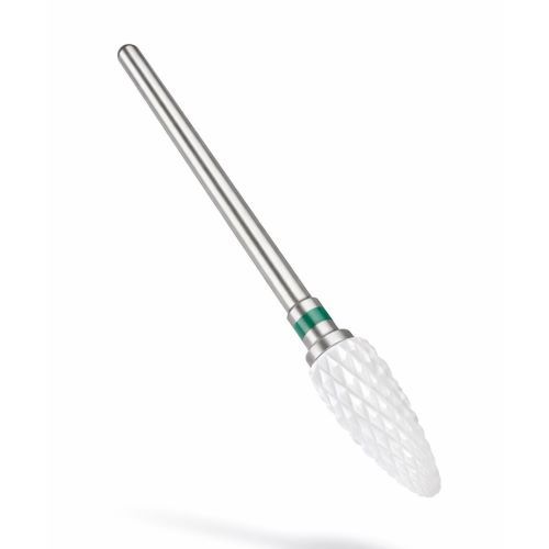 TC-02 Tirch Cylinder GREEN Ceramic nail drill bit for manicure.