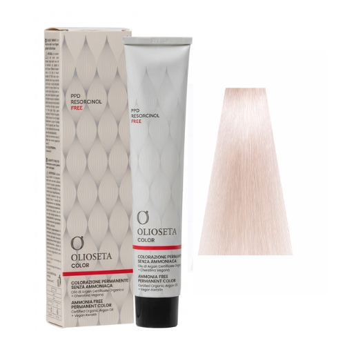 OLIOSETA 11.07  Extra Platinum Blonde Natural - Ammonia Free Permanent Color 100 ml BAREX Profesionāla matu krāsa bez amonjaka