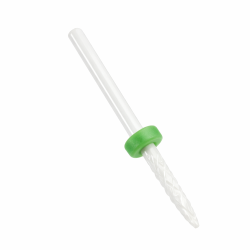 802C6 C3 GREEN Keramikas nagu frēzes uzgalis manikīra.